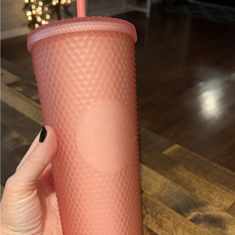 New Starbucks studded tumbler, light pink